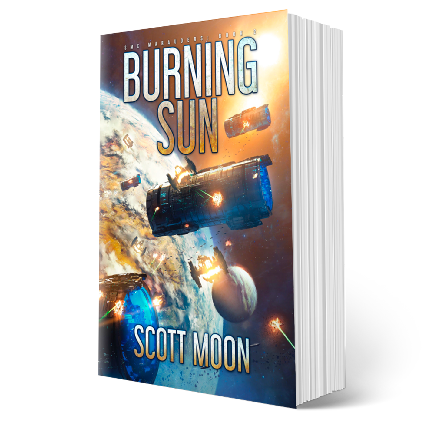 Burning Sun - paperback book cover - science fiction