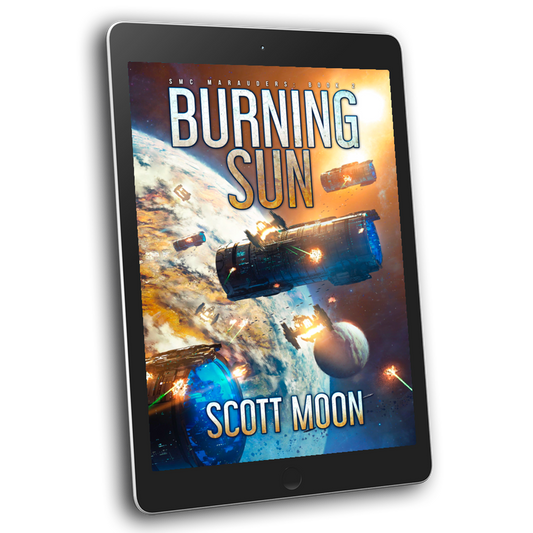Burning Sun ebook cover - science fiction
