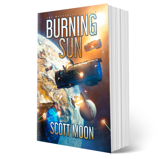 Burning Sun - paperback book cover - science fiction