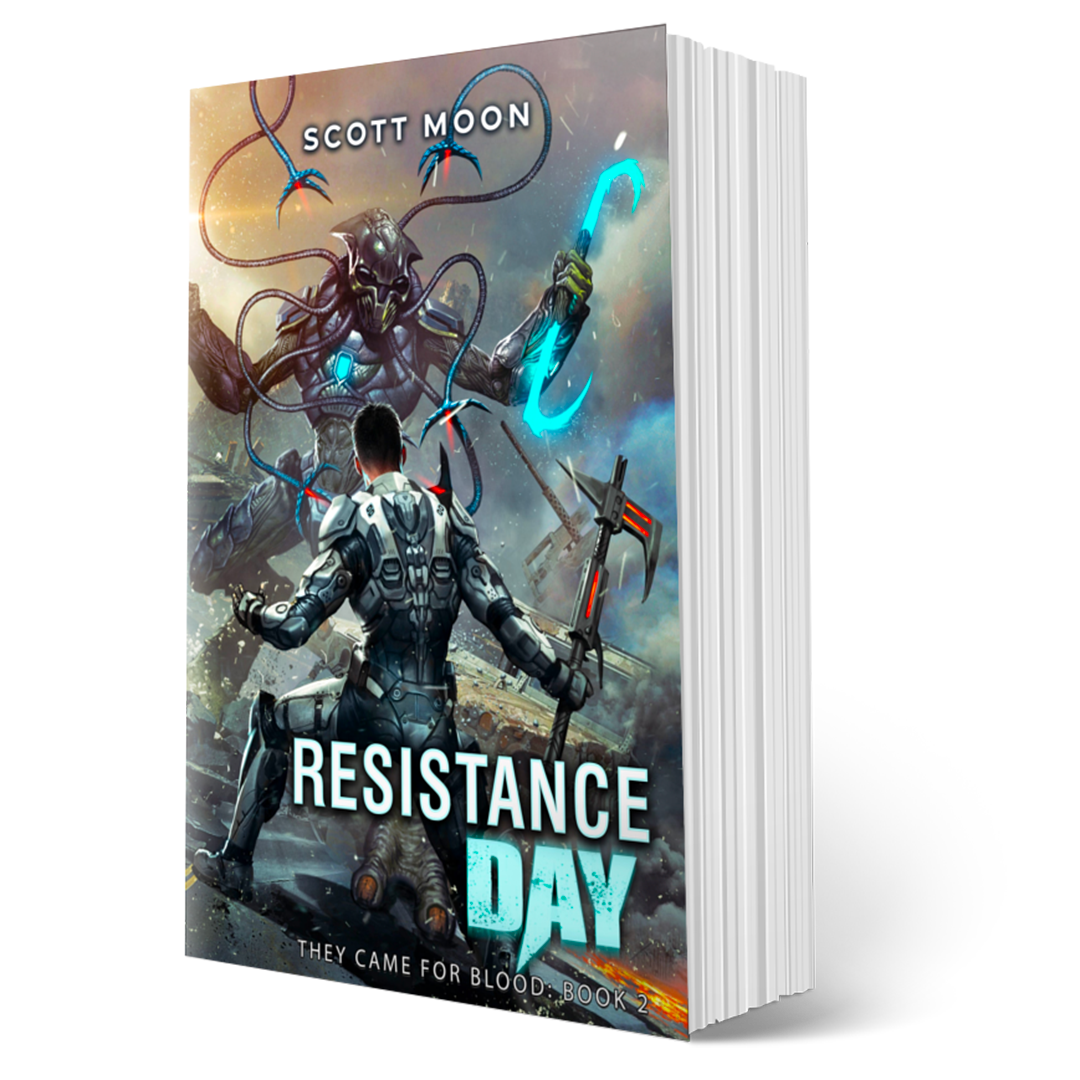 Resistance Day - paperback book cover - science fiction